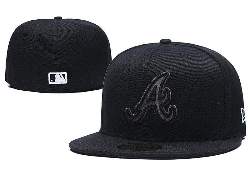 Atlanta Braves Black 59FIFTY Fitted