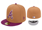 Atlanta Braves Caramel/Purple 59FIFTY Fitted