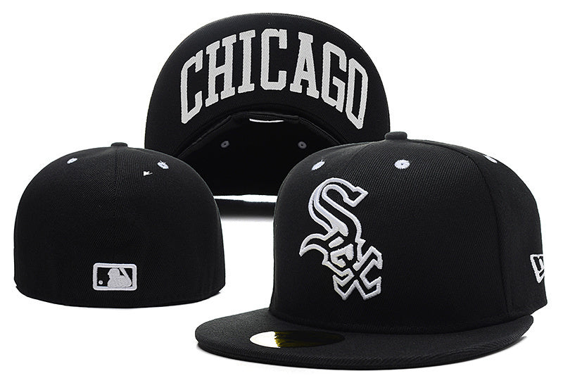 Chicago White Sox Black/White 59FIFTY Fitted