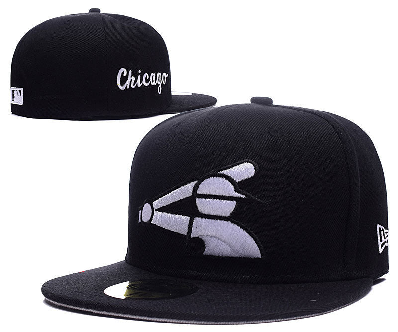 Chicago White Sox Black/White 59FIFTY Fitted