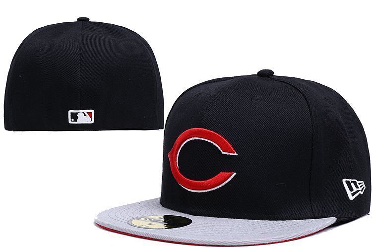 Cincinnati Reds Black/Gray 59FIFTY Fitted