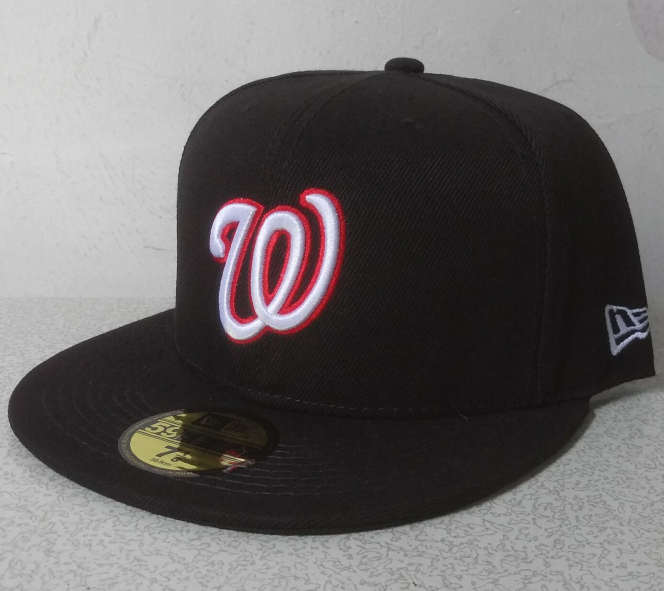 Washington Nationals Black/White Green UV 59FIFTY Fitted