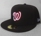 Washington Nationals Black/White Green UV 59FIFTY Fitted