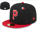 Pittsburgh Pirates Black/Red Green UV Valentine's Day / Heart Collection 59FIFTY Fitted