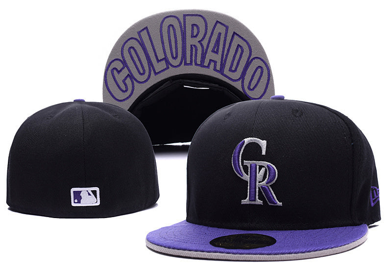 Colorado Rockies Black/Purple 59FIFTY Fitted