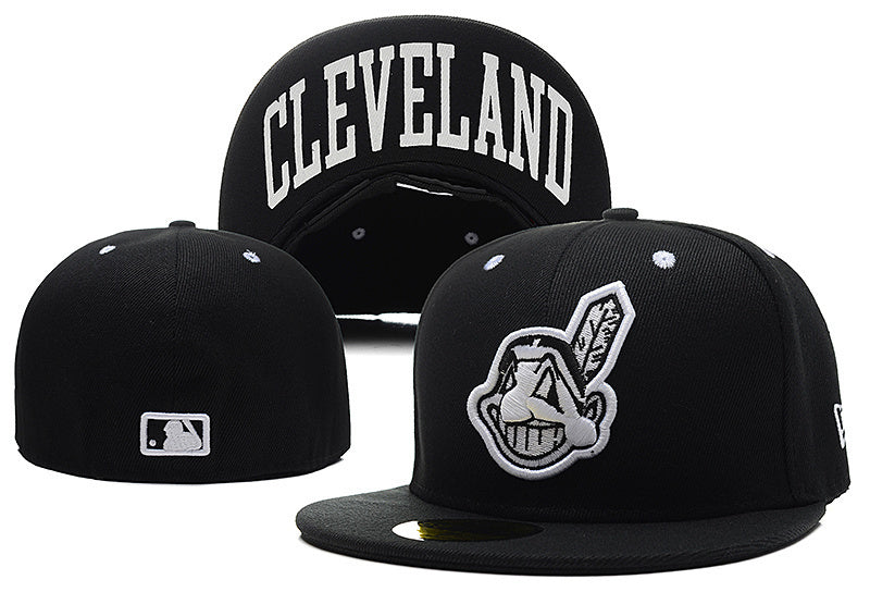 Cleveland Indians Black/White Green UV 59FIFTY Fitted