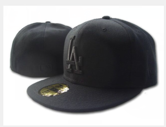Los Angeles Dodgers Black All Black / Blackout Edition 59FIFTY Fitted