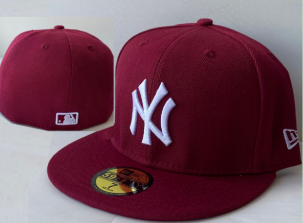 New York Yankees Dark Red/White 59FIFTY Fitted