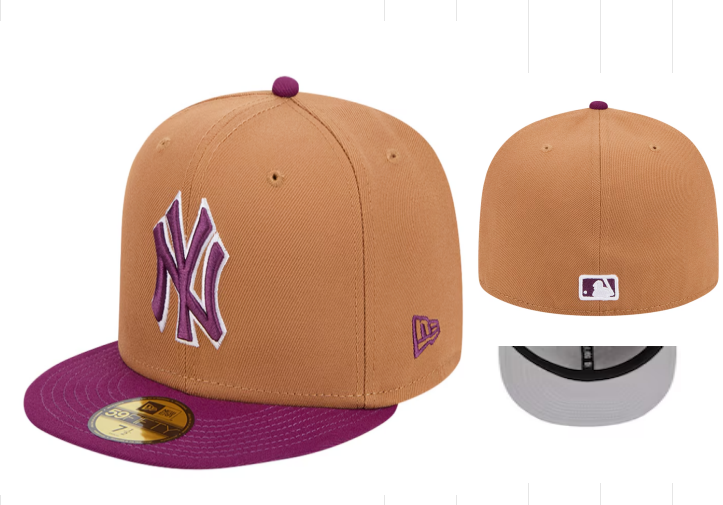 New York Yankees Caramel/Purple 59FIFTY Fitted