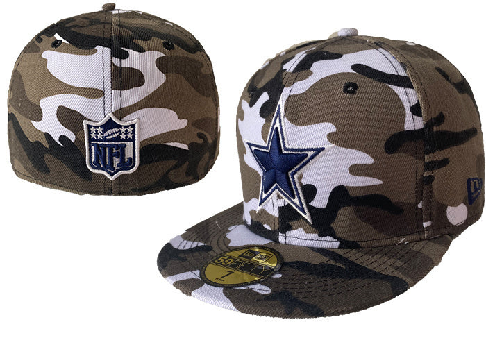 Dallas Cowboys Camo/White Green UV NFL Camo Edition 59FIFTY Fitted