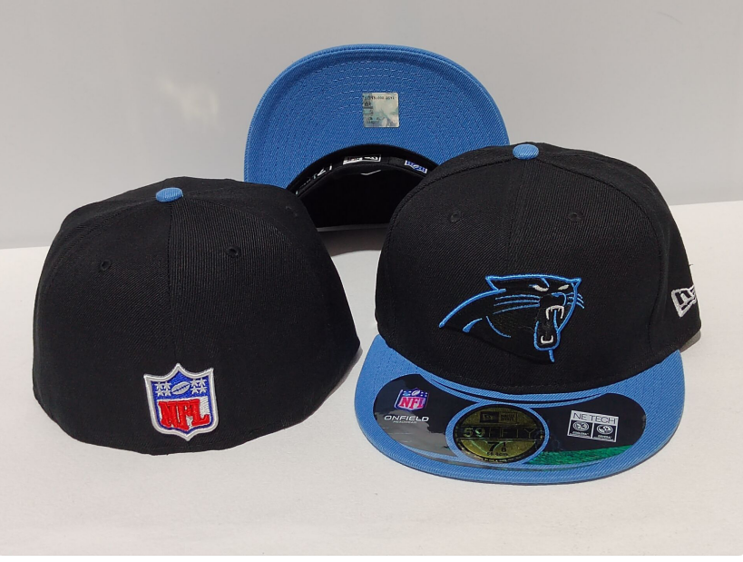 Carolina Panthers Black/Blue NFL On Field 59FIFTY Fitted