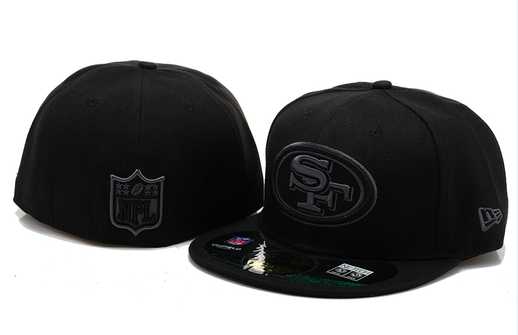 San Francisco 49ers Black/Dark Gray Green UV Black on Black / Tonal 59FIFTY Fitted