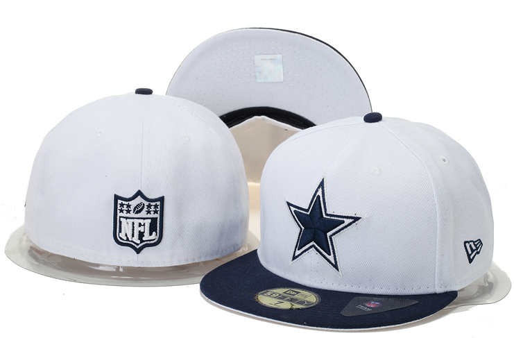 Dallas Cowboys White/Navy 59FIFTY Fitted