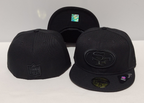 San Francisco 49ers Black Green UV Blackout / Black on Black 59FIFTY Fitted