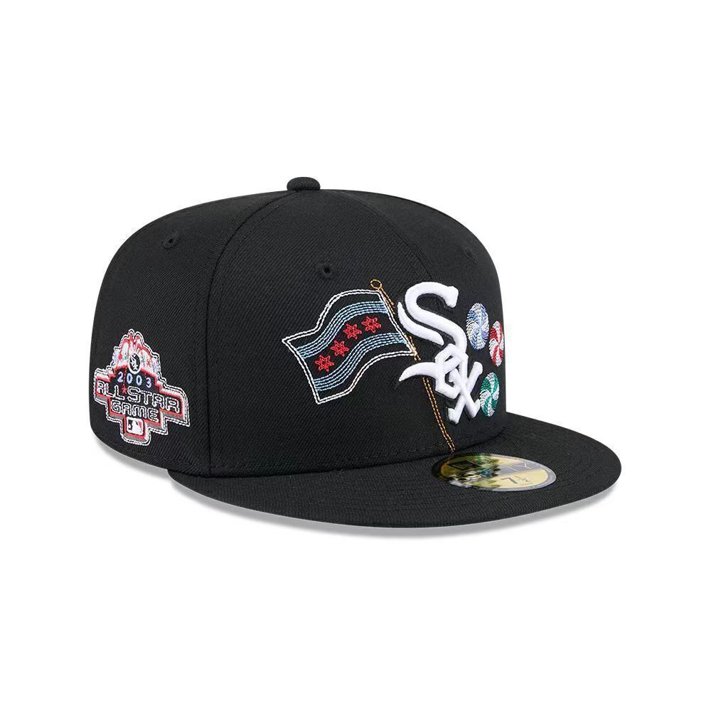 Chicago White Sox Black/White Green UV City Collection / Chicago City - 59FIFTY Fitted