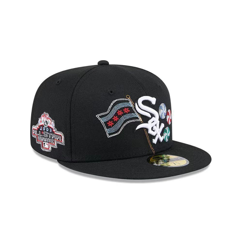 Chicago White Sox Black/White Green UV City Collection / Chicago City - 59FIFTY Fitted