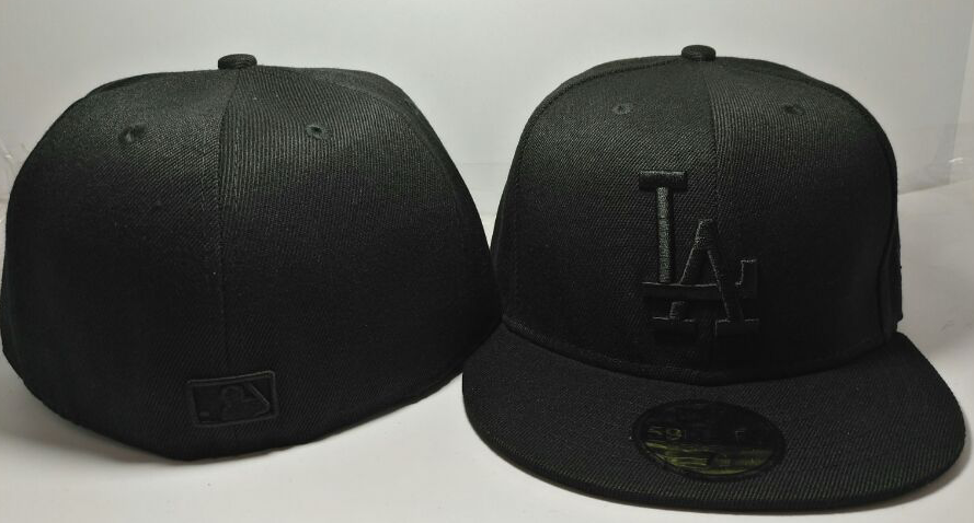 Los Angeles Dodgers Black Black on Black / Blackout 59FIFTY Fitted