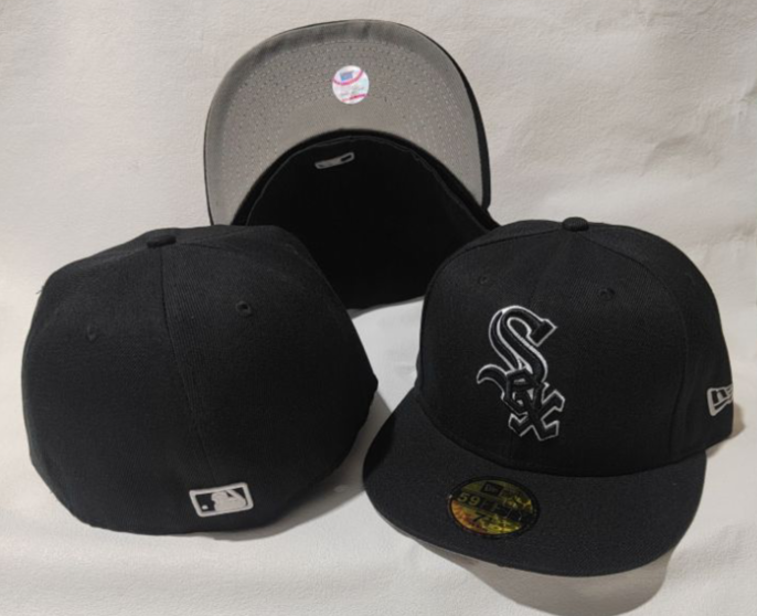 Chicago White Sox Black/White 59FIFTY Fitted