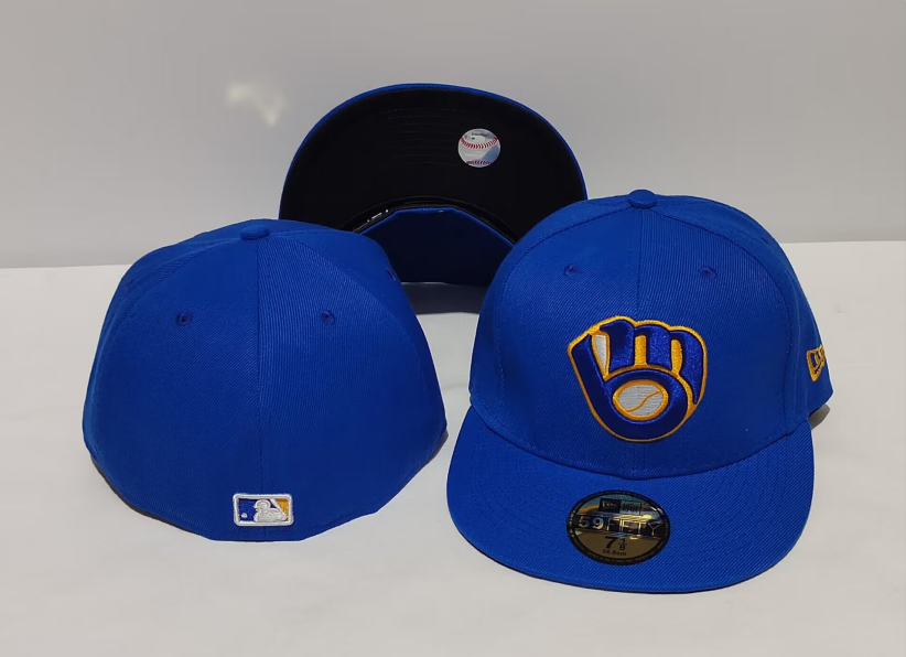 Milwaukee Brewers Royal Blue/Gold 59FIFTY Fitted