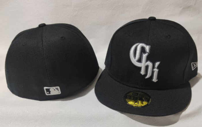 Chicago White Sox Black/White Green UV 59FIFTY Fitted