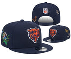 Chicago Bears Navy/Orange NFL Floral/Nature themed collection 2025 9FIFTY Snapback