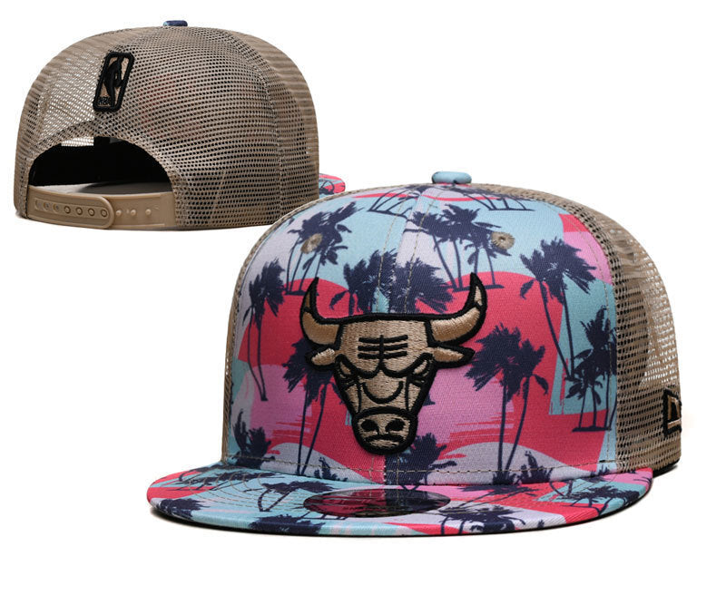Chicago Bulls Multicolorido/Beige Tropical/Summer Edition Trucker