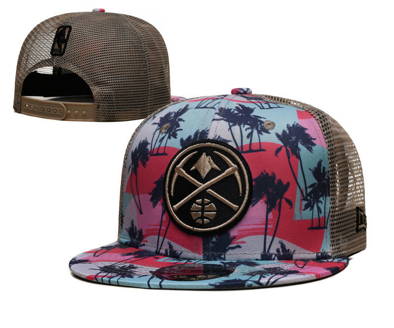 Denver Nuggets Multicolorido/Beige Tropical/Hawaiian Edition Trucker