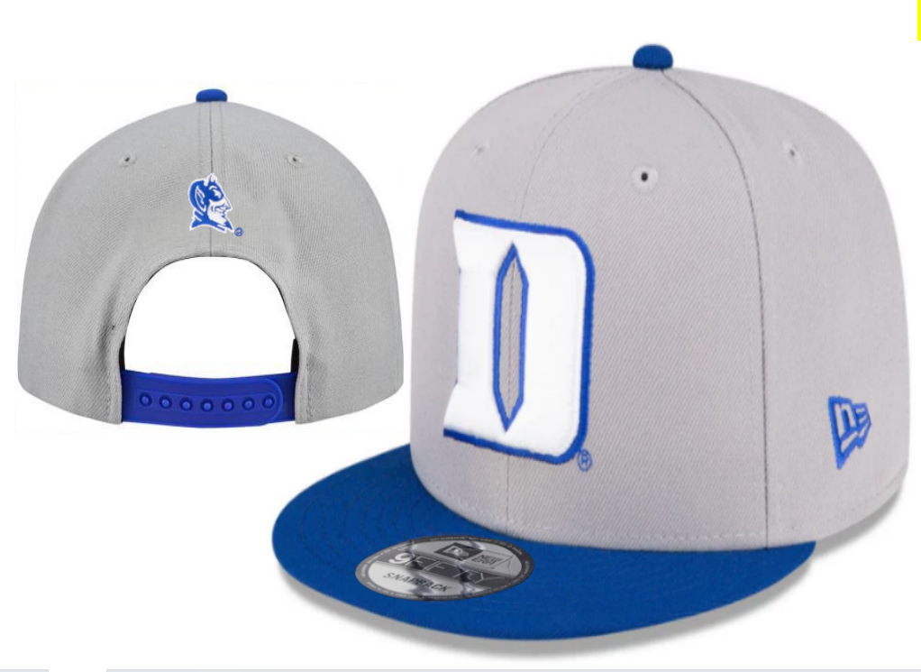 Duke Blue Devils Gray/Royal Blue 9FIFTY Snapback