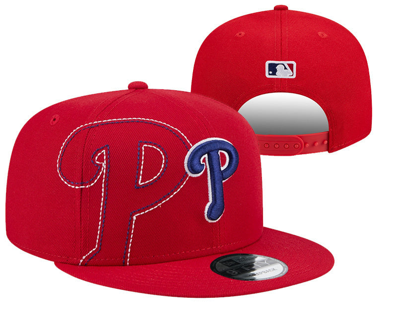 Philadelphia Phillies Red/Royal Blue Big Logo/Oversized Logo Edition 9FIFTY Snapback