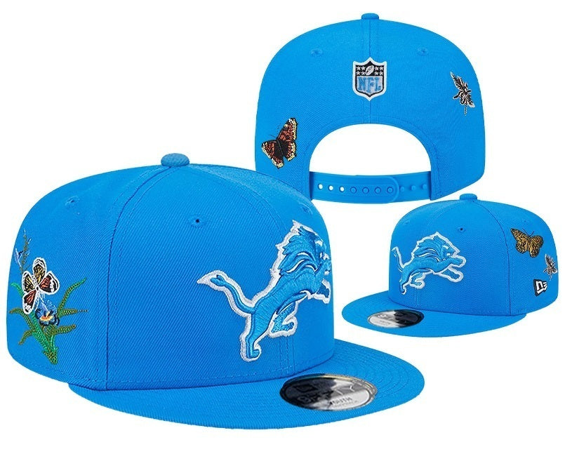 Detroit Lions Blue/White NFL Sideline Nature/Floral Edition 9FIFTY Snapback