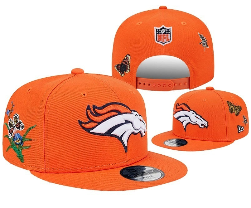 Denver Broncos Orange/White NFL Floral/Nature Series 2025 9FIFTY Snapback