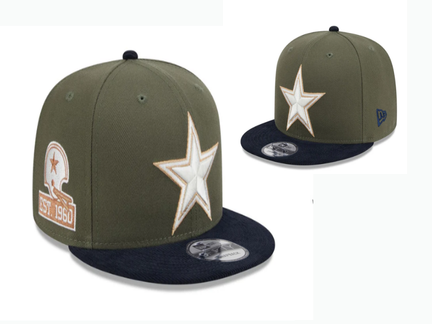 Dallas Cowboys Olive/Navy Dallas Cowboys Est. 1960 Olive Pack/Salute 9FIFTY Snapback