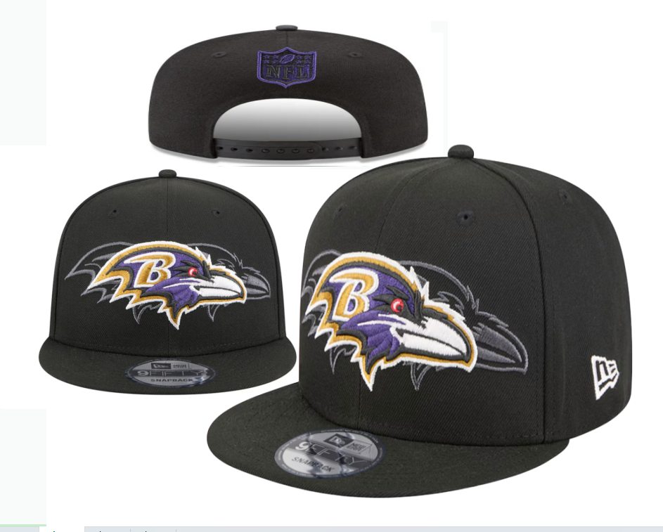 Baltimore Ravens Black/Purple 9FIFTY Snapback