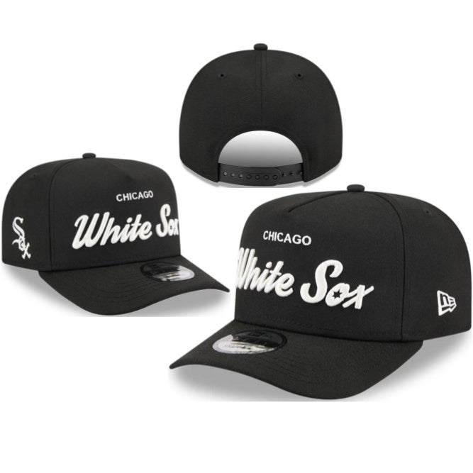 Chicago White Sox Black/White 9FIFTY Snapback
