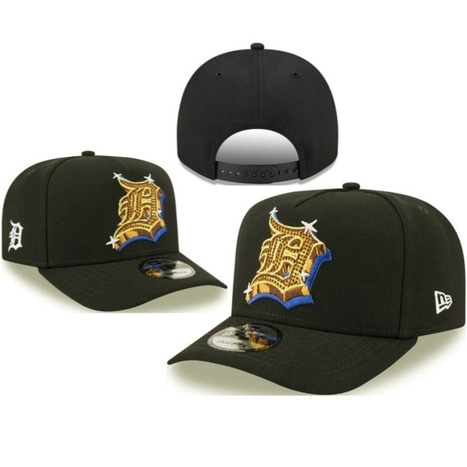 Detroit Tigers Black/Gold 9FIFTY Snapback