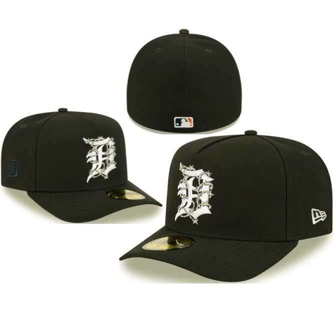 Detroit Tigers Black/White Green UV 59FIFTY Fitted