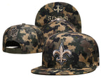 New Orleans Saints Military Green Camo/Gold Salute to Service/Military Appreciation Snapback