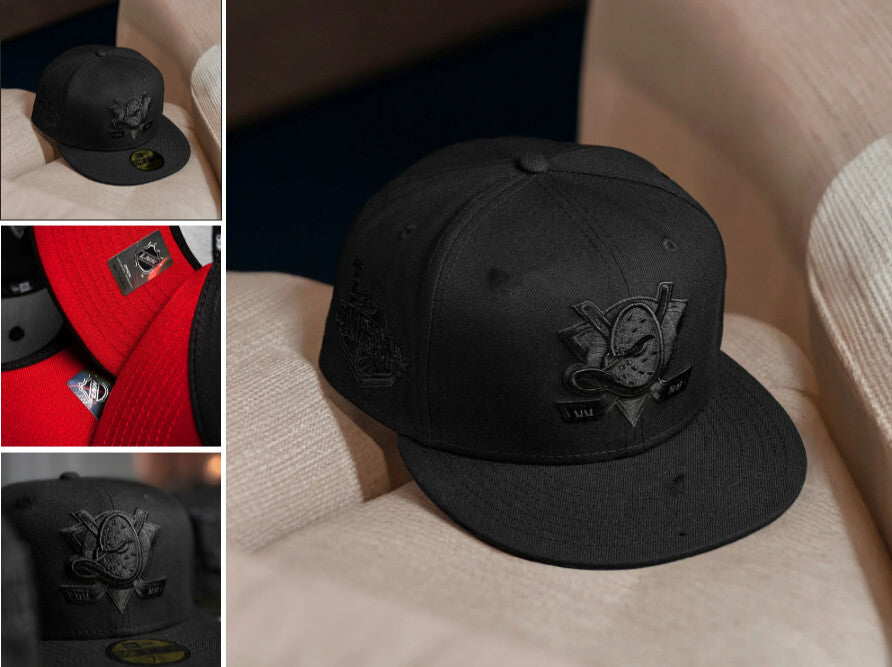 Anaheim Ducks Black Tonal Black / Blackout edition 59FIFTY Fitted