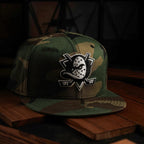 Anaheim Ducks Green Camo/Black Camo Edition - Mighty Ducks retro logo 59FIFTY Fitted