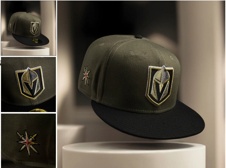 Vegas Golden Knights Military Green/Black Armed Forces / Salute to Service - Edition 59FIFTY Fitted