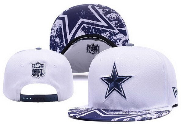 Dallas Cowboys White/Navy Snapback