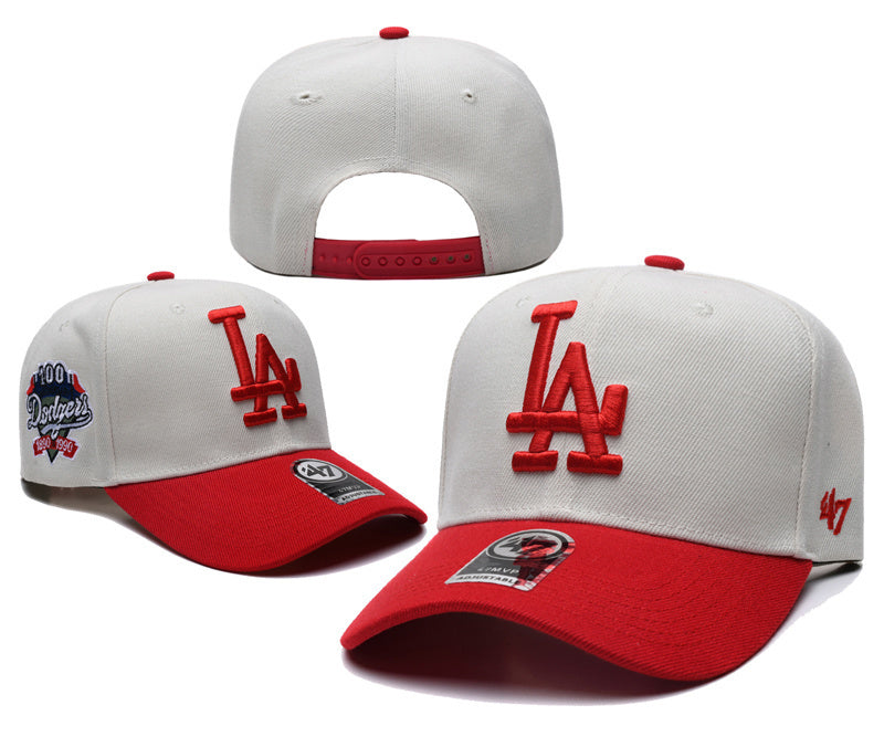 Los Angeles Dodgers White/Red Los Angeles Dodgers 100th Anniversary Snapback