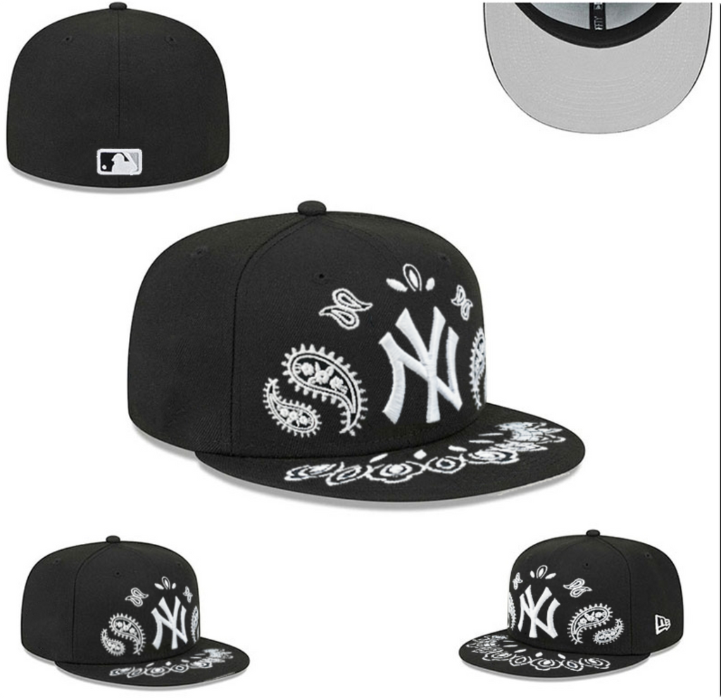 New York Yankees Black/White Paisley Pack / Bandana Pack 59FIFTY Fitted