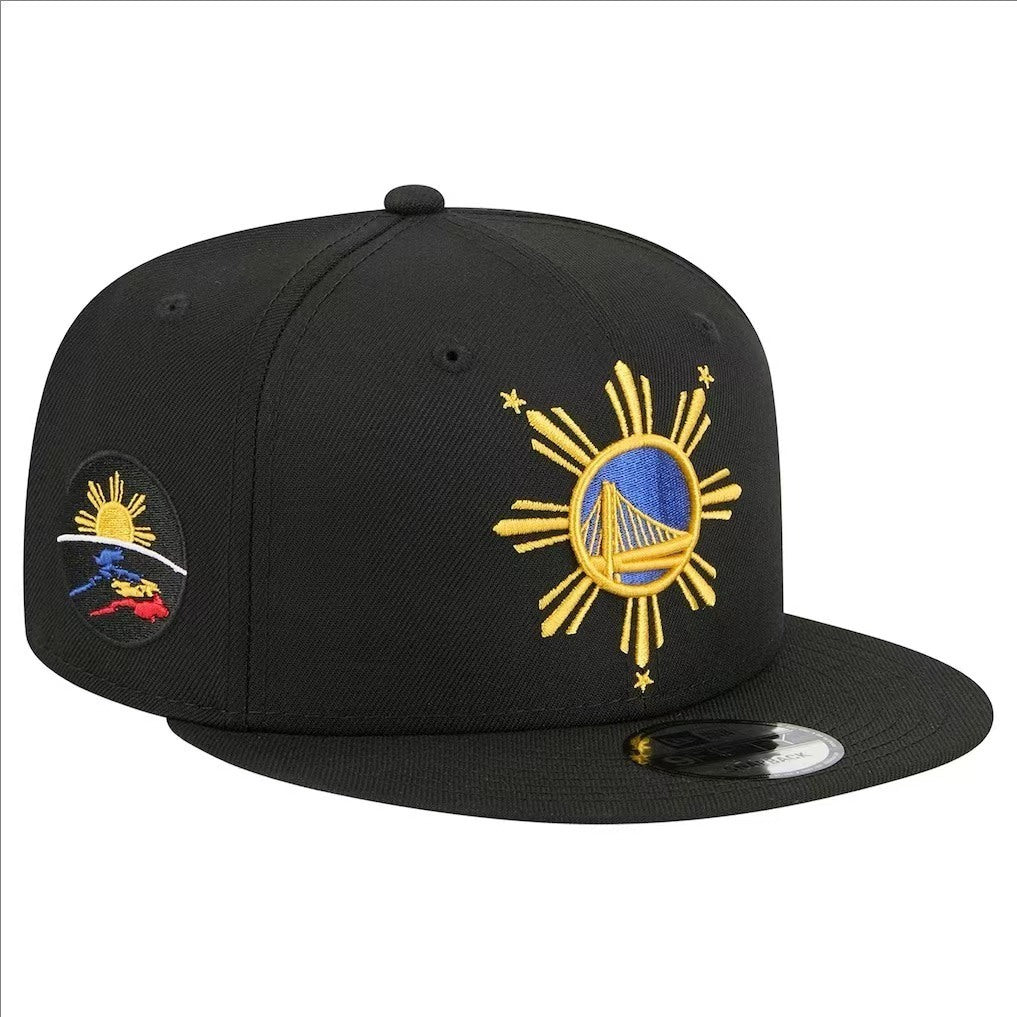 Golden State Warriors Black/Gold Filipino Heritage Night/NBA Filipino 9FIFTY Snapback