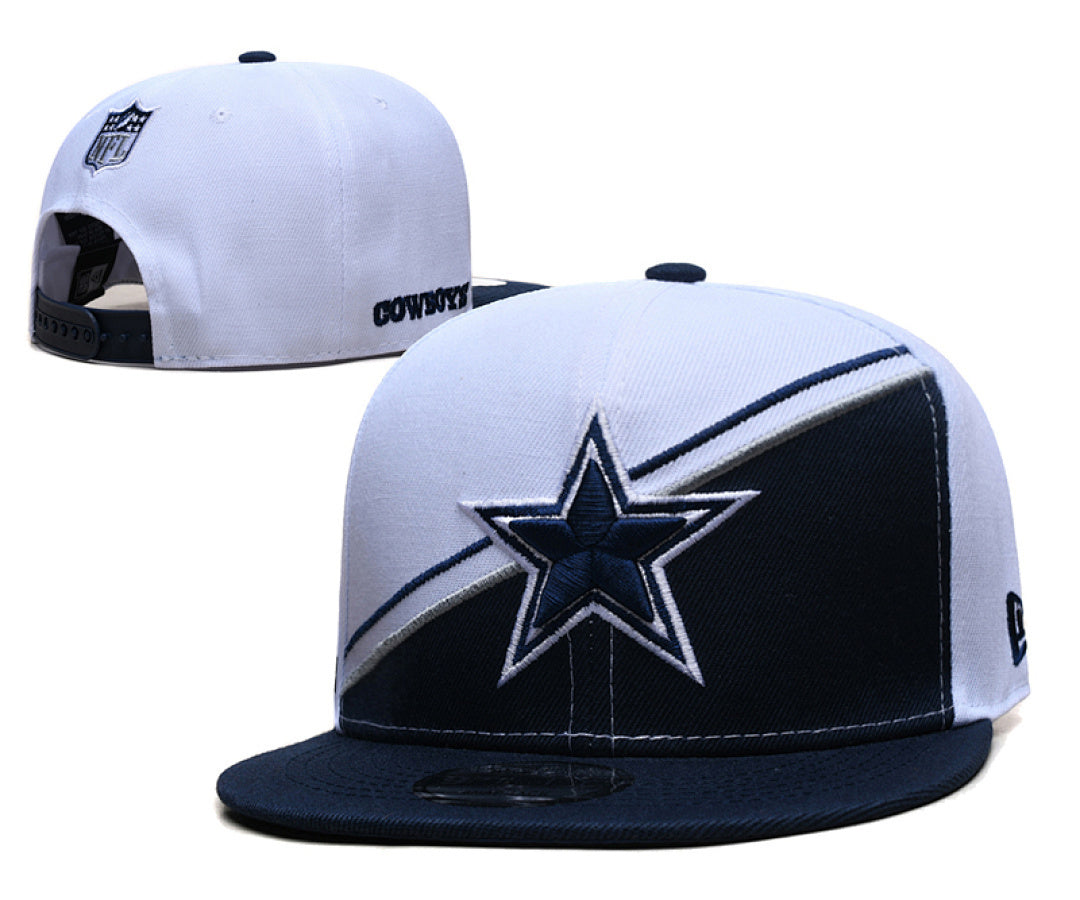 Dallas Cowboys White/Navy 9FIFTY Snapback