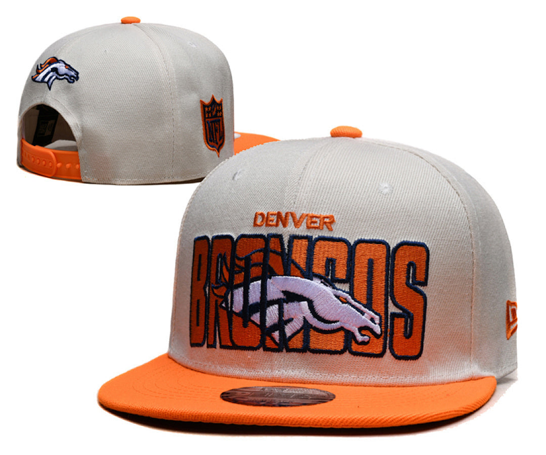 Denver Broncos White/Orange 9FIFTY Snapback