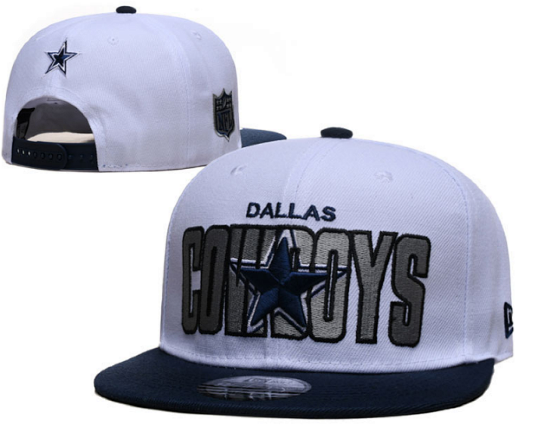 Dallas Cowboys White/Navy 9FIFTY Snapback