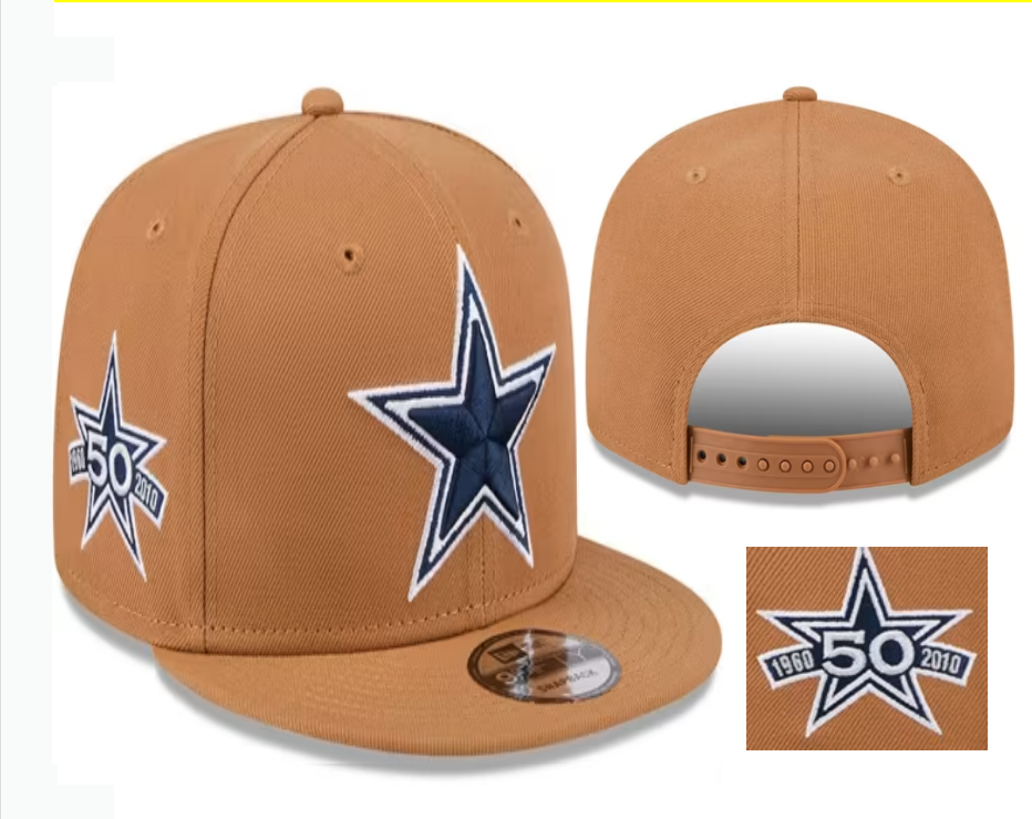 Dallas Cowboys Caramel/Navy Dallas Cowboys 50th Anniversary (1960-2010 9FIFTY Snapback