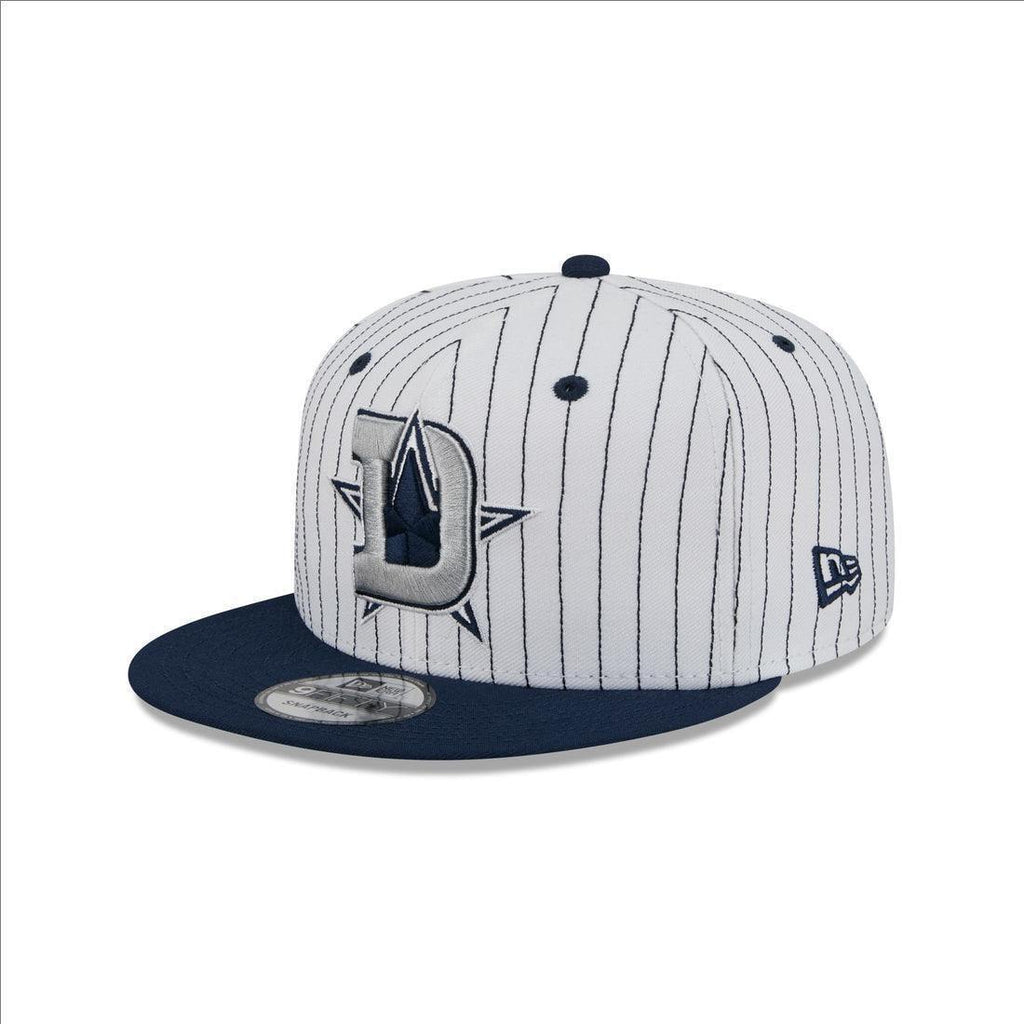 Dallas Cowboys White/Navy Pinstripe Collection 9FIFTY Snapback