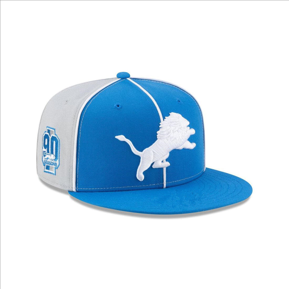 Detroit Lions Blue/Gray Detroit Lions 90 Seasons 59FIFTY Fitted